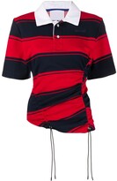 Thumbnail for your product : Koché Striped Short Sleeve Polo Shirt