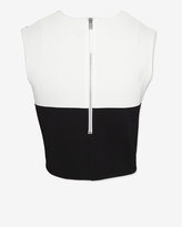 Thumbnail for your product : Torn By Ronny Kobo Pique Colorblock Crop Top