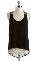 Thumbnail for your product : GUESS Embellished Hi-Lo Tank Top