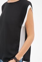 Thumbnail for your product : Forever 21 Contemporary Colorblock-Paneled Chiffon Top
