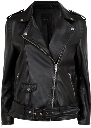 New Look Leather Biker Jacket