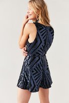 Thumbnail for your product : Kimchi & Blue Kimchi Blue Geo Sequin Deep-V Romper