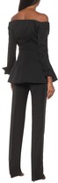 Thumbnail for your product : Brock Collection Rohtak off-shoulder wool jacket
