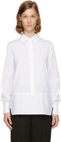 Lanvin - Chemise contrastée blanche 