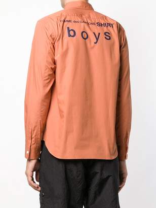 Comme des Garcons Shirt Boys long sleeve fitted shirt
