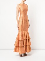 Thumbnail for your product : Bambah Double Ruffle Gown