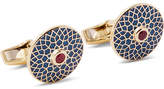Thumbnail for your product : Deakin & Francis Big Ben Enamelled 18-Karat Gold Ruby Cufflinks
