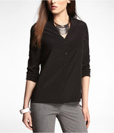 Thumbnail for your product : Express Convertible Sleeve Tux Tails Blouse