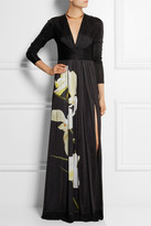 Thumbnail for your product : Altuzarra for Target Orchid-print satin-jersey maxi dress