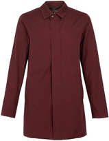 Thumbnail for your product : Topman Burgundy Single Breasted Zip Trench Coat