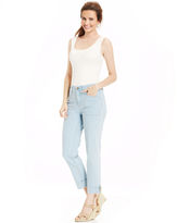 Thumbnail for your product : Charter Club Roll-Tab Ankle Jeans, Feather Blue Wash