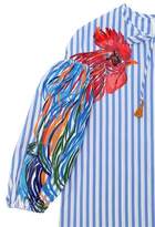 Thumbnail for your product : Stella Jean Rooster Striped Cotton Poplin Dress