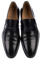 Thumbnail for your product : Gucci Leather Round-Toe Loafers