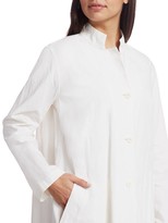 Thumbnail for your product : Eileen Fisher Swing Button-Up Longline Jacket