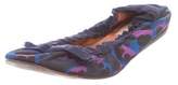 Thumbnail for your product : Lanvin Printed Round-Toe Flats