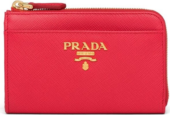 Prada Saffiano Zip Wallet | Shop the world's largest collection of 