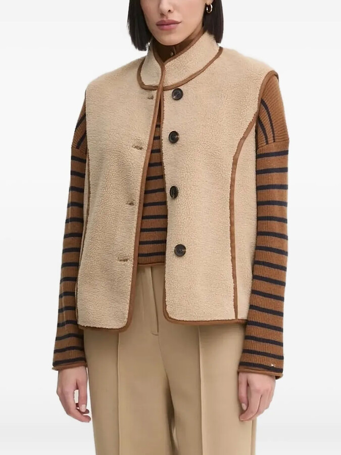 Hoss Intropia Button-Fastening Teddy Vest