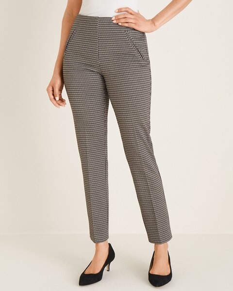 So Slimming Juliet Houndstooth Ankle Pants - ShopStyle