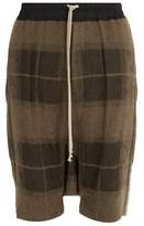 Thumbnail for your product : Rick Owens Pod Plaid Shorts - Mens - Brown