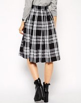 Thumbnail for your product : ASOS Midi Skirt in Tartan Print