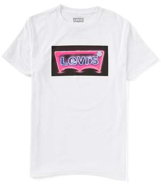 Levi's Iconic Batwing Neon Glow Logo Graphic Short-Sleeve T-Shirt