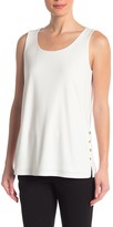 Thumbnail for your product : DKNY Button Side Sleeveless Top