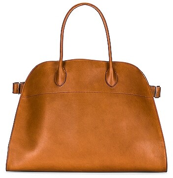 The Row Soft Margaux 17 Top Handle Bag in Tan ShopStyle