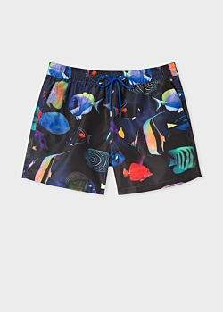 Paul Smith Men's 'Tropical Fish' Print Swim Shorts