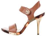 Thumbnail for your product : MICHAEL Michael Kors Leather Ankle-Strap Sandals