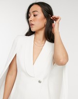 Thumbnail for your product : Forever U tailorerd cape in white