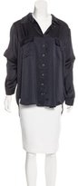 Thumbnail for your product : L'Agence Satin Button-Up Blouse