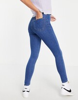 Thumbnail for your product : New Look skinny disco jean in mid blue