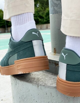 Puma CA Pro suede trainers in dark green with gum sole - exclusive to ASOS  - ShopStyle