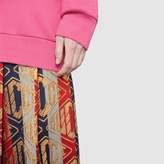 Thumbnail for your product : Gucci Lamé game wool skirt