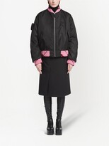 Thumbnail for your product : Prada Re-Nylon jacquard-trim bomber jacket