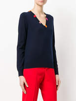 Thumbnail for your product : Paul Smith v-neck colour detail sweater
