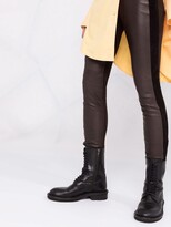 Thumbnail for your product : P.A.R.O.S.H. Striped Leather Leggings