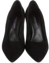 Thumbnail for your product : Ralph Lauren Suede Pointed-Toe Pumps