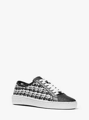 michael michael kors olivia woven sneaker