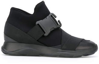 Christopher Kane safety buckle hi-top sneakers