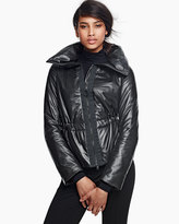 Thumbnail for your product : Akris Punto Leather Zip Puffer Parka