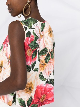 Dolce & Gabbana Floral-Print Sleeveless Top