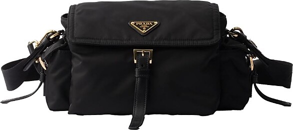 Prada Explore Medium Re-Nylon Shoulder Bag With Flap