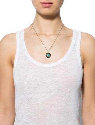 Pamela Love Turquoise Solar Pendant Necklace