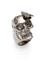 Thumbnail for your product : Alexander McQueen Bee & Skull Cocktail Ring
