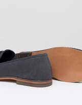 Thumbnail for your product : ASOS Loafers In Woven Navy Suede With Tassel Detail