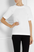 Thumbnail for your product : Victoria Beckham Tuck cotton-blend top