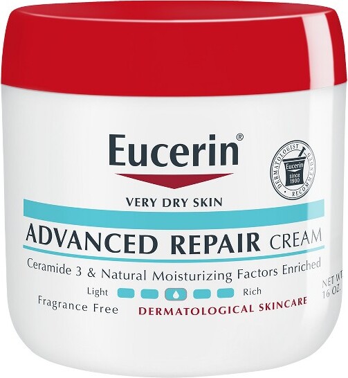 Heavy cream eucerin for dry cracked skin night time beauty tips. 