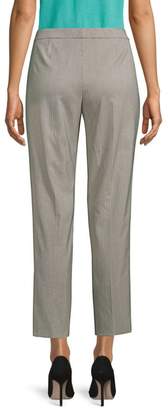 BOSS Tiluna Houndstooth Wool-Blend Slim-Fit Ankle Trousers