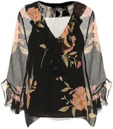 Thumbnail for your product : Polo Ralph Lauren Ruffled floral-printed silk blouse